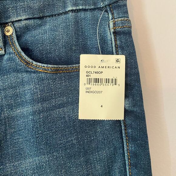 NWT Good American Women's size 4 / 27 Indigo Good Classic Skinny High Rise Jeans - Picture 4 of 13
